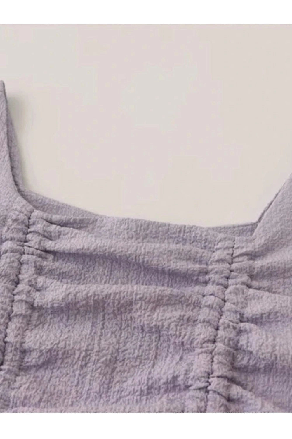 New Style Trends - Lavender Ruched Coquette Dream Blouse - Outfit Ideas