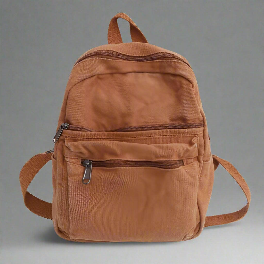 New Style Trends - Lilac Mini Canvas Aesthetic Backpack - Outfit Ideas