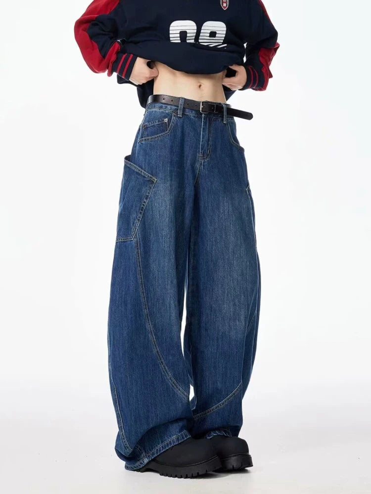 New Style Trends - Midnight Core Wide Edgy Y2k Jeans - Outfit Ideas