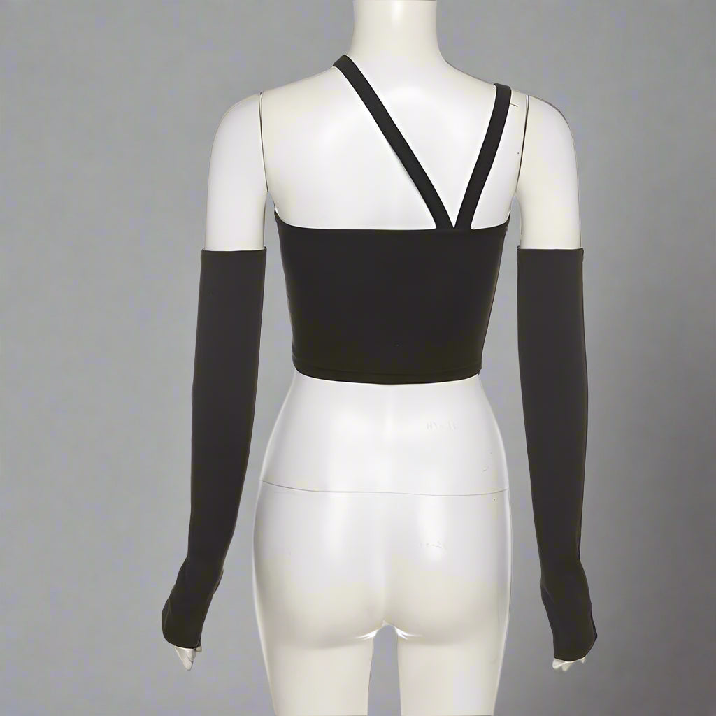 New Style Trends - Midnight Cutout Baddie Alt Crop Top - Outfit Ideas