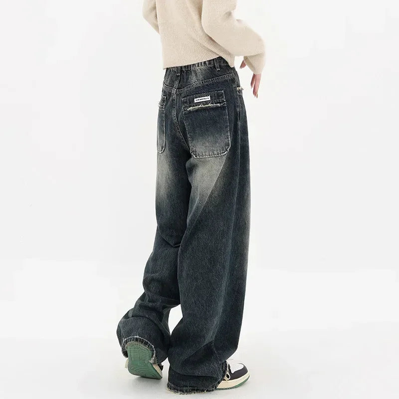 New Style Trends - Midnight Fade Baggy Edgy Jeans - Outfit Ideas