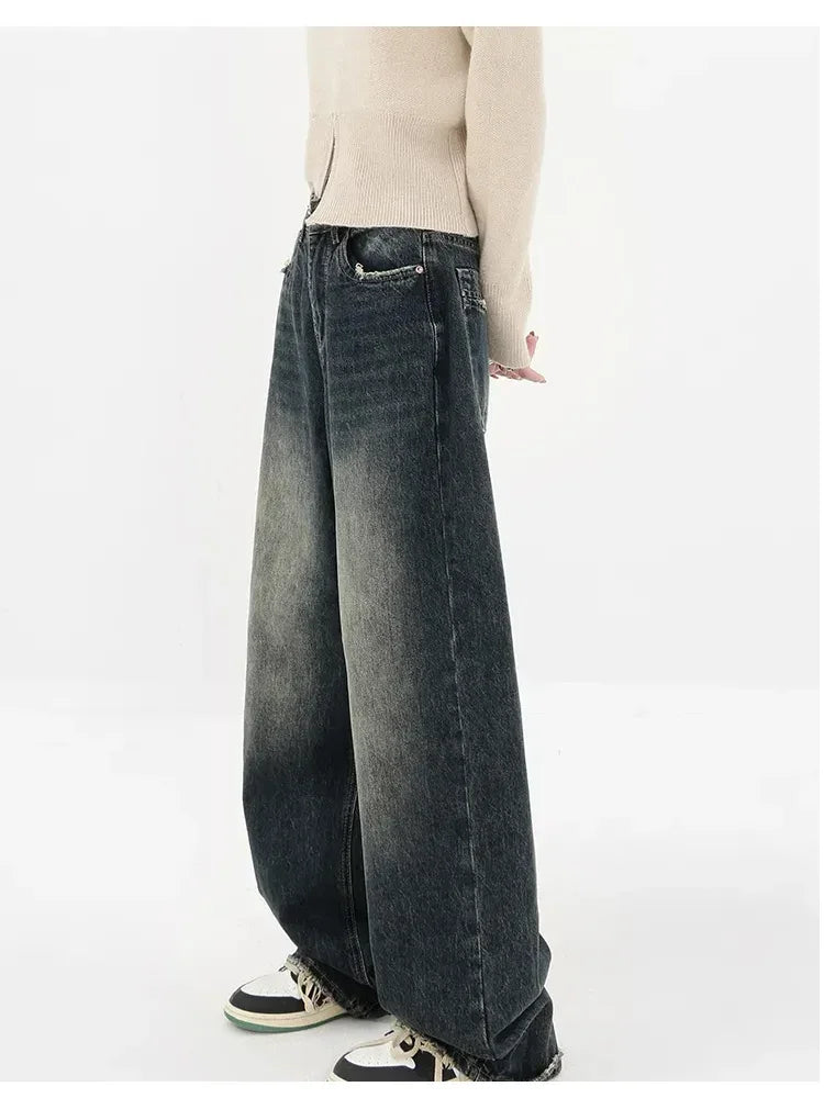 New Style Trends - Midnight Fade Baggy Edgy Jeans - Outfit Ideas