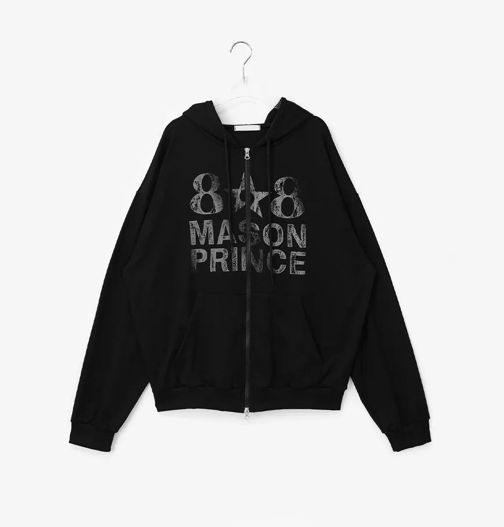 New Style Trends - Midnight Print Core Alt Edgy Hoodie - Outfit Ideas
