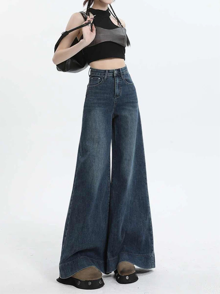 New Style Trends - Midnight Sway Flare Y2k Jeans - Outfit Ideas