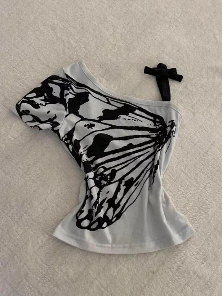 New Style Trends - Monochrome Monarch One Shoulder Edgy Top - Outfit Ideas