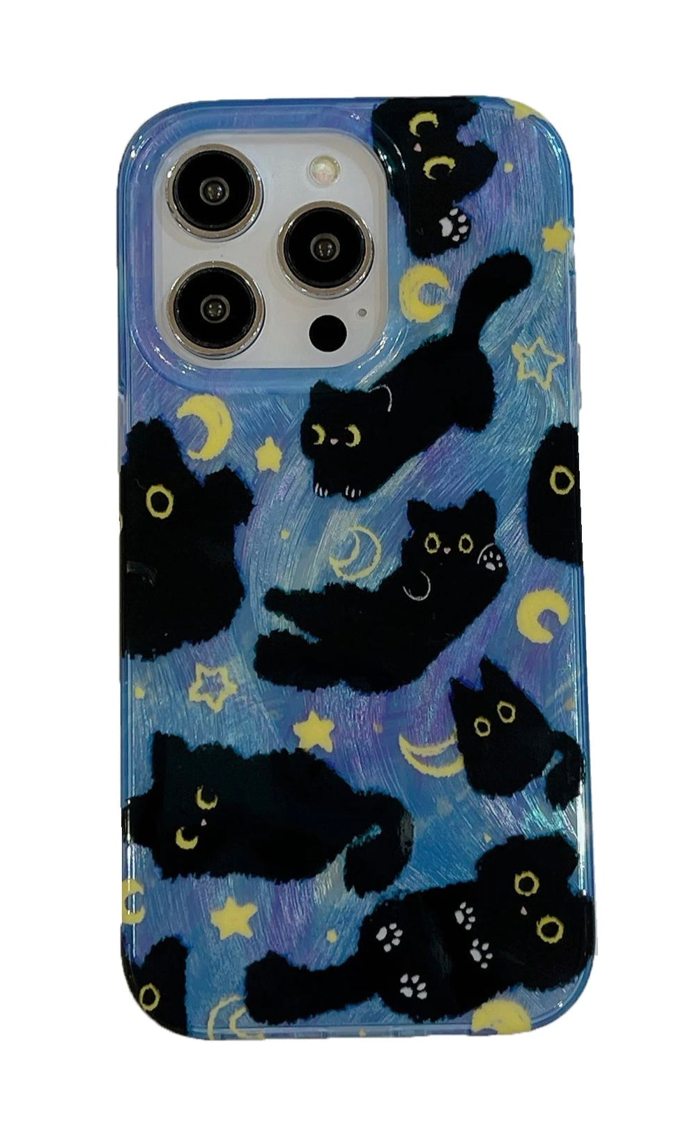 New Style Trends - Moonlit Cat Dreams Aesthetic iPhone Case - Outfit Ideas