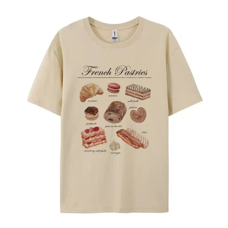 New Style Trends - Parisian Bakery Aesthetic T-Shirt - Outfit Ideas