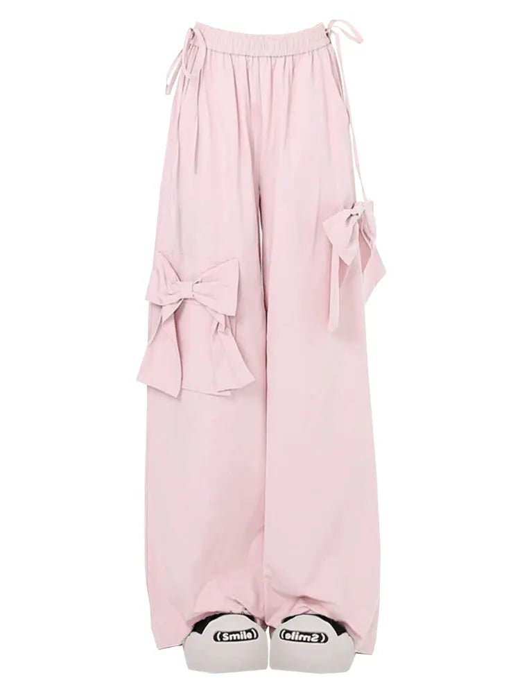 New Style Trends - Pastel Cute Bubblegum Bow Lounge Pants - Outfit Ideas