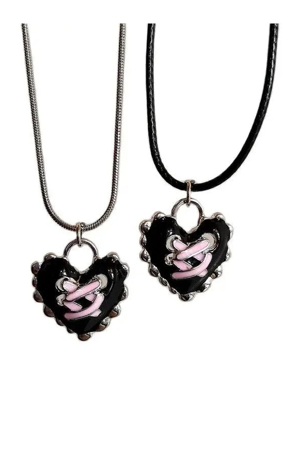 New Style Trends - Pastel Goth Dark Romance Corset Heart Necklace - Outfit Ideas
