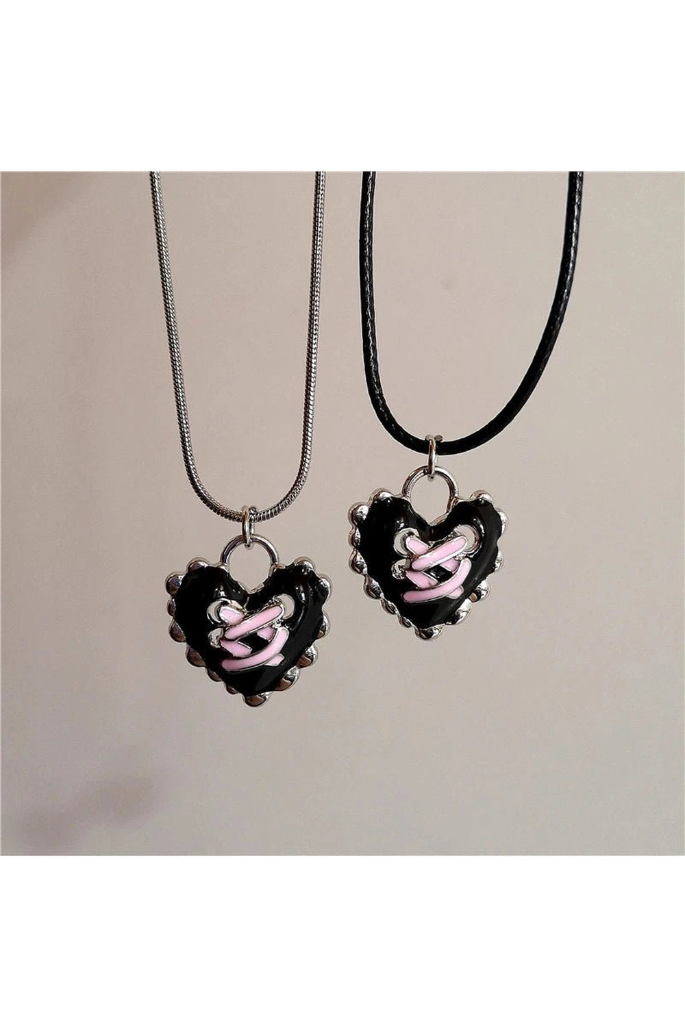 New Style Trends - Pastel Goth Dark Romance Corset Heart Necklace - Outfit Ideas