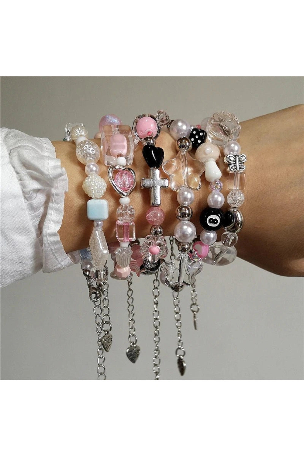 New Style Trends - Pastel Goth Dream Charm Bracelets - Outfit Ideas