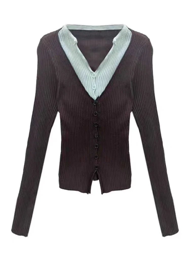 New Style Trends - Preppy Chic Layered Retro Outfit Set - Outfit Ideas