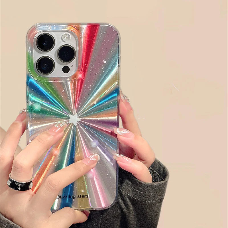 New Style Trends - Prism Starflash Aesthetic iPhone Case - Outfit Ideas