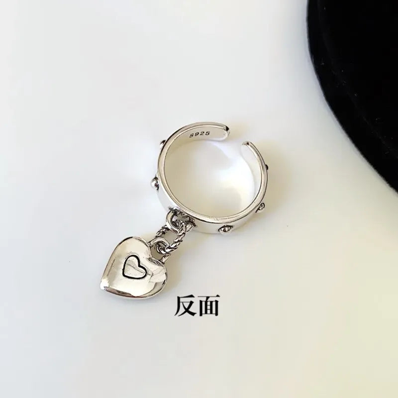 New Style Trends - Rebel Heart Dangle Edgy Ring - Outfit Ideas