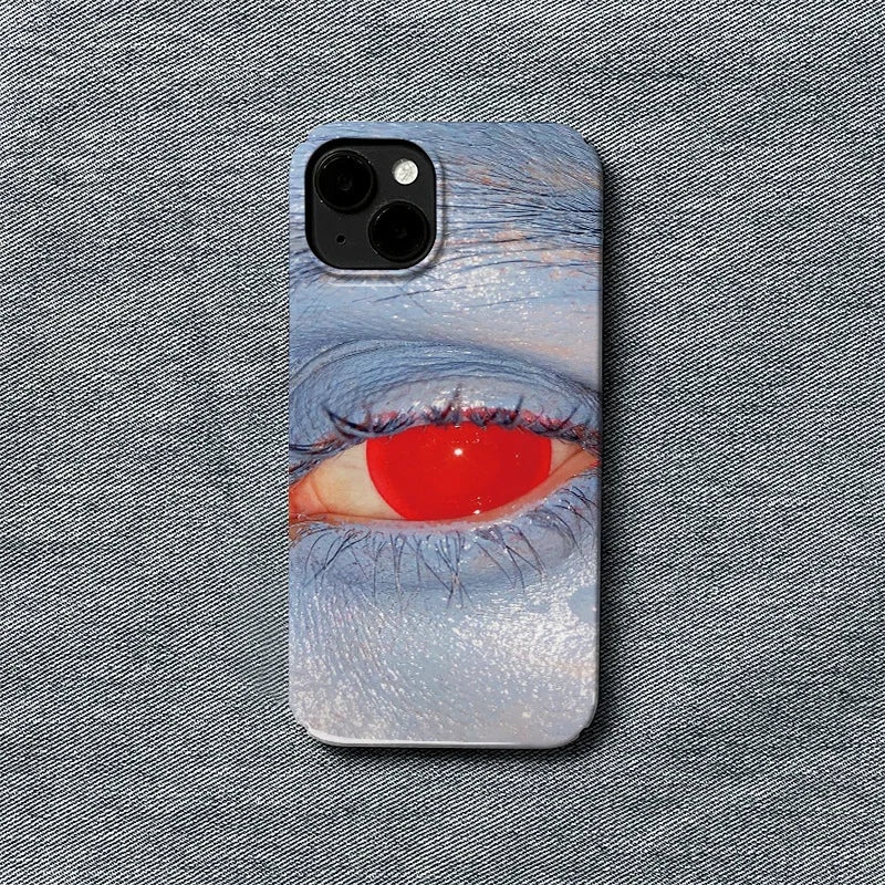 New Style Trends - Red Eye Close-Up iPhone Case - Outfit Ideas