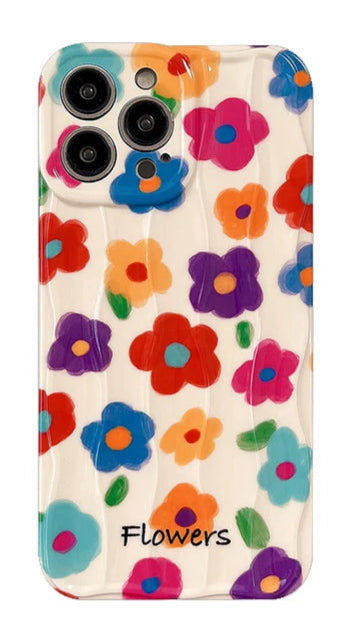 New Style Trends - Retro Bloom Flower Aesthetic iPhone Case - Outfit Ideas