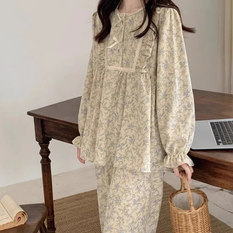 New Style Trends - Retro Bloom Lace Pajama Set - Outfit Ideas