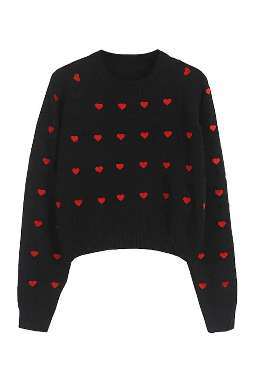 New Style Trends - Retro Heartfelt Cuddle Knit Sweater - Outfit Ideas