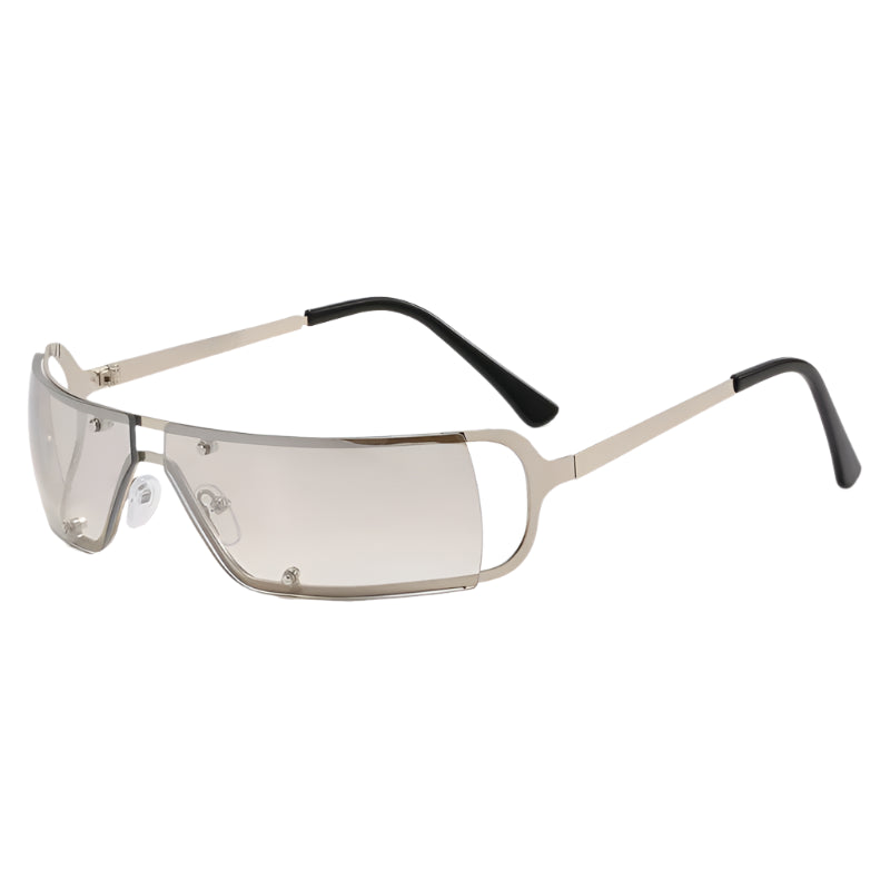 New Style Trends - Retro Neo Y2K Chrome Vision Sunglasses - Outfit Ideas