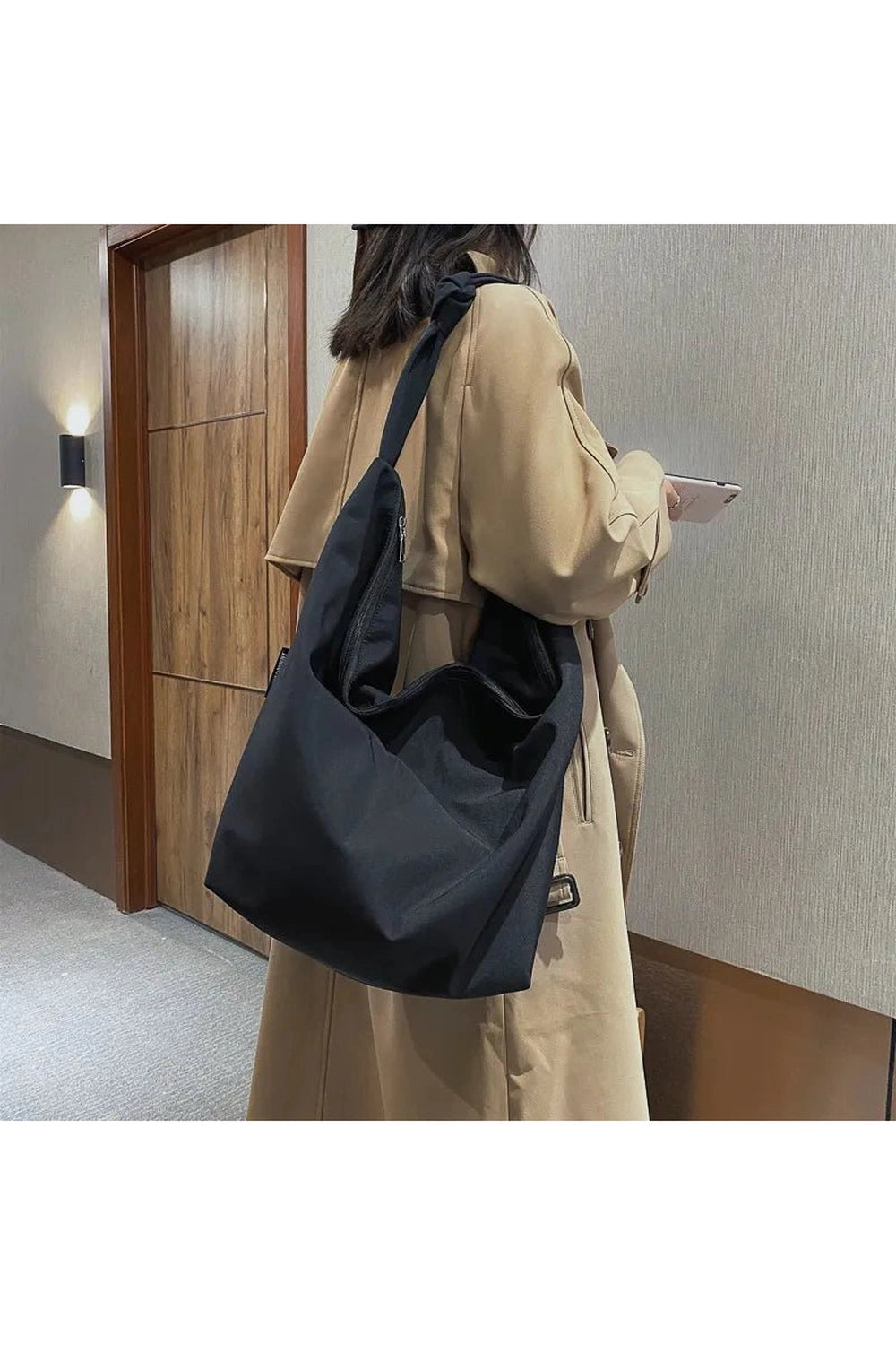 New Style Trends - Retro Nylon Shoulder Handbag - Outfit Ideas