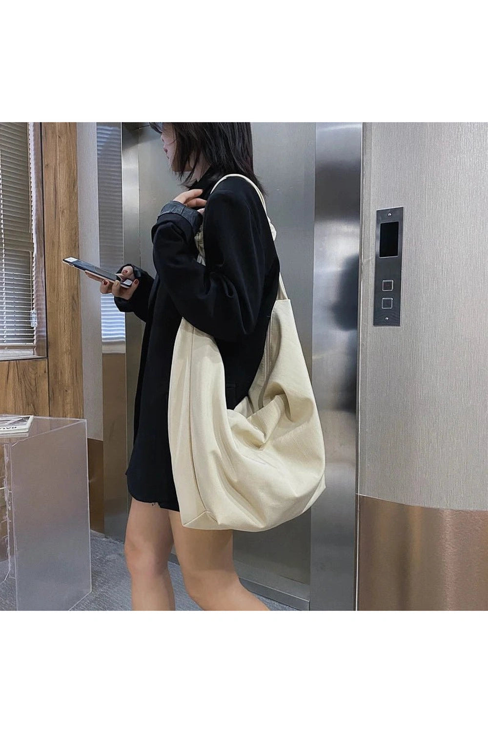 New Style Trends - Retro Nylon Shoulder Handbag - Outfit Ideas