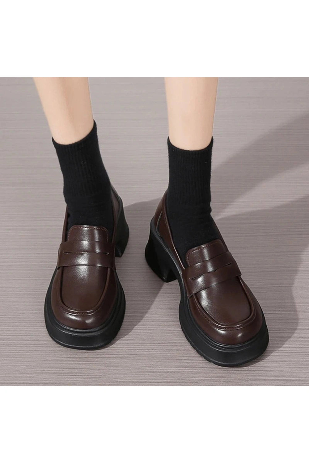 New Style Trends - Retro Platform  Leather Shoes - Outfit Ideas