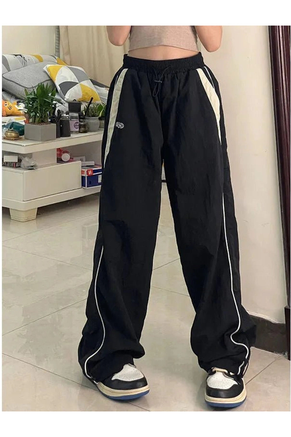 New Style Trends - Retro Solid Drawstring Trousers - Outfit Ideas