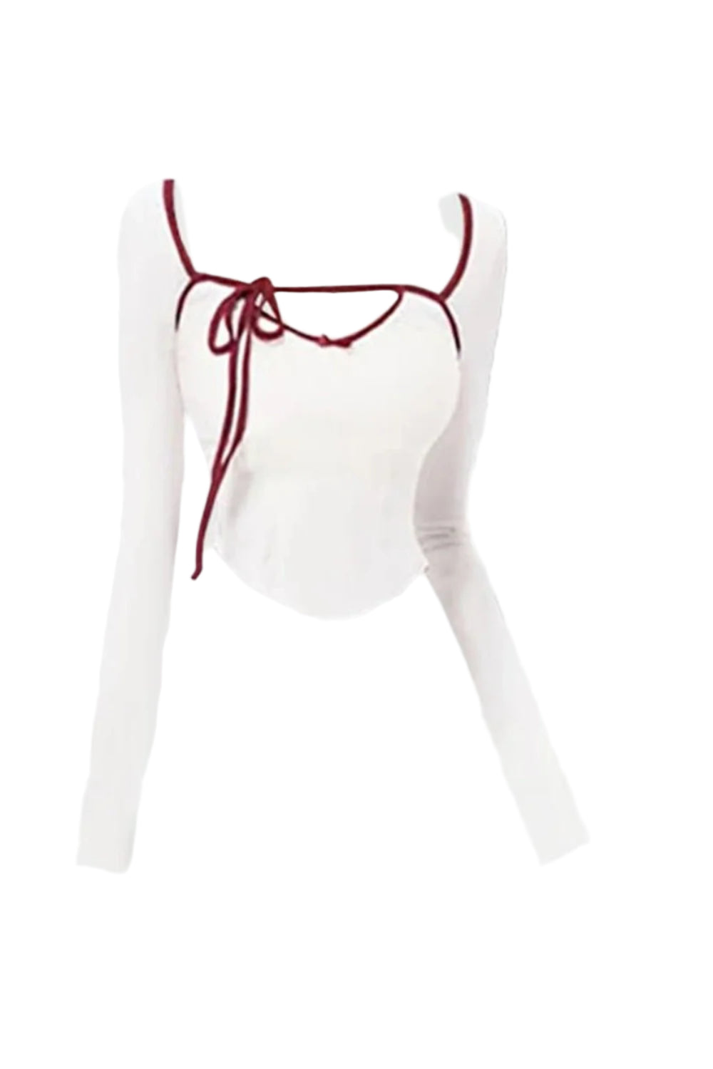 New Style Trends - Retro Square Collar Skinny Crop Tee + Skirt Set - Outfit Ideas