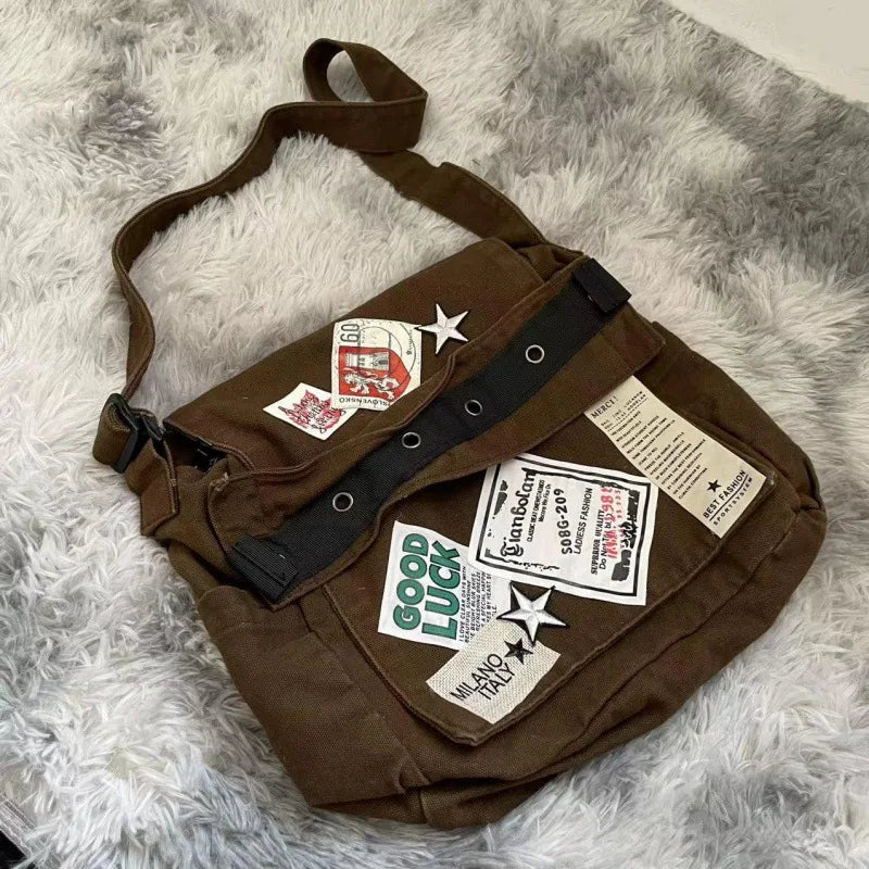 New Style Trends - Retro Stampcore Crossbody Bag - Outfit Ideas