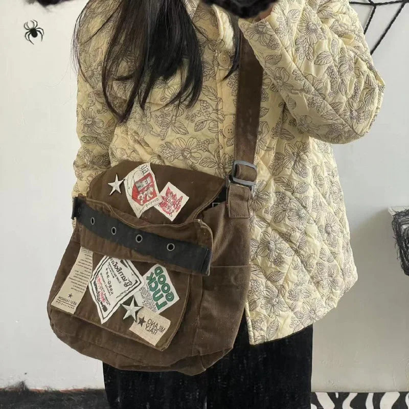 New Style Trends - Retro Stampcore Crossbody Bag - Outfit Ideas