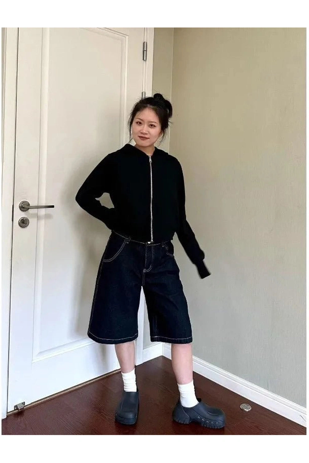 New Style Trends - Retro Y2k Wide Leg Shorts - Outfit Ideas