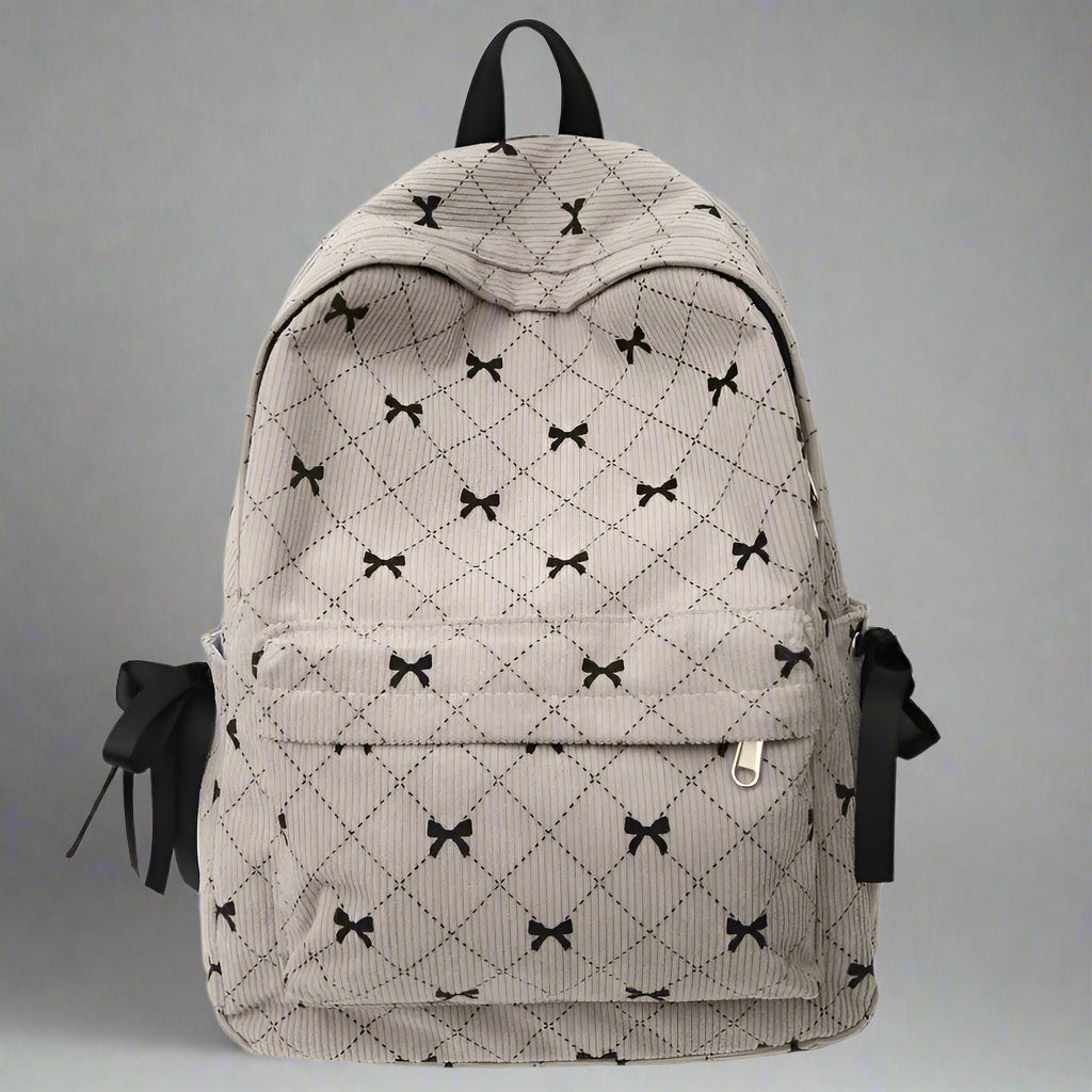 New Style Trends - Ribbon Grid Coquette Backpack - Outfit Ideas