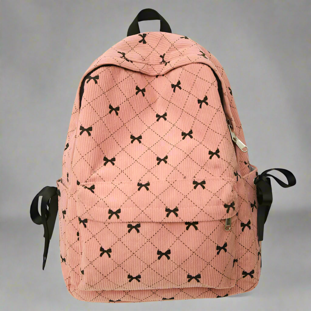 New Style Trends - Ribbon Grid Coquette Backpack - Outfit Ideas