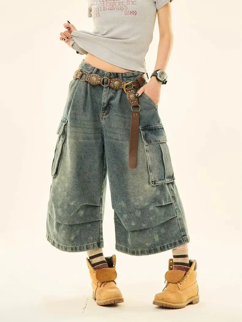 New Style Trends - Rugged Core Utility Y2k Shorts - Outfit Ideas