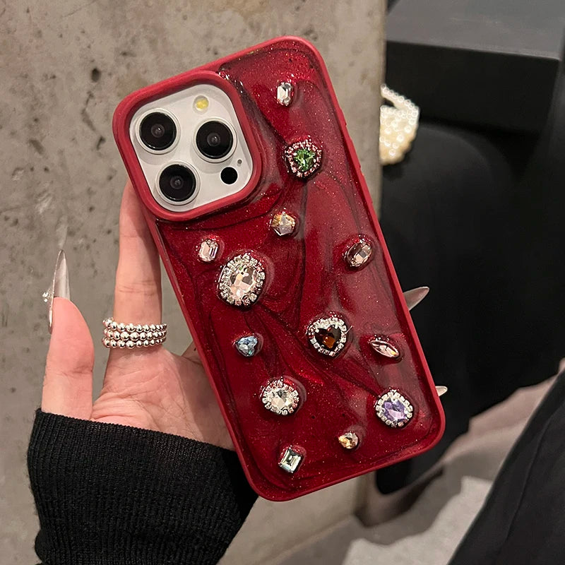 New Style Trends - Scarlet Spark Jewel Aesthetic iPhone  Case - Outfit Ideas