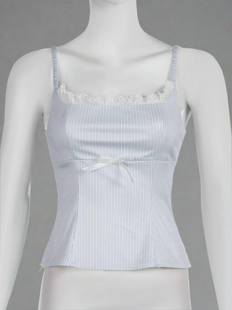 New Style Trends - Seaside Ruffle Halter Coquette Top - Outfit Ideas