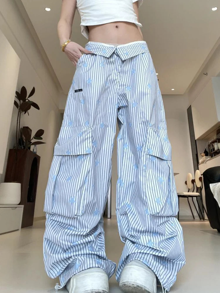 New Style Trends - Skyline Star Cargo Edgy Y2k Pants - Outfit Ideas
