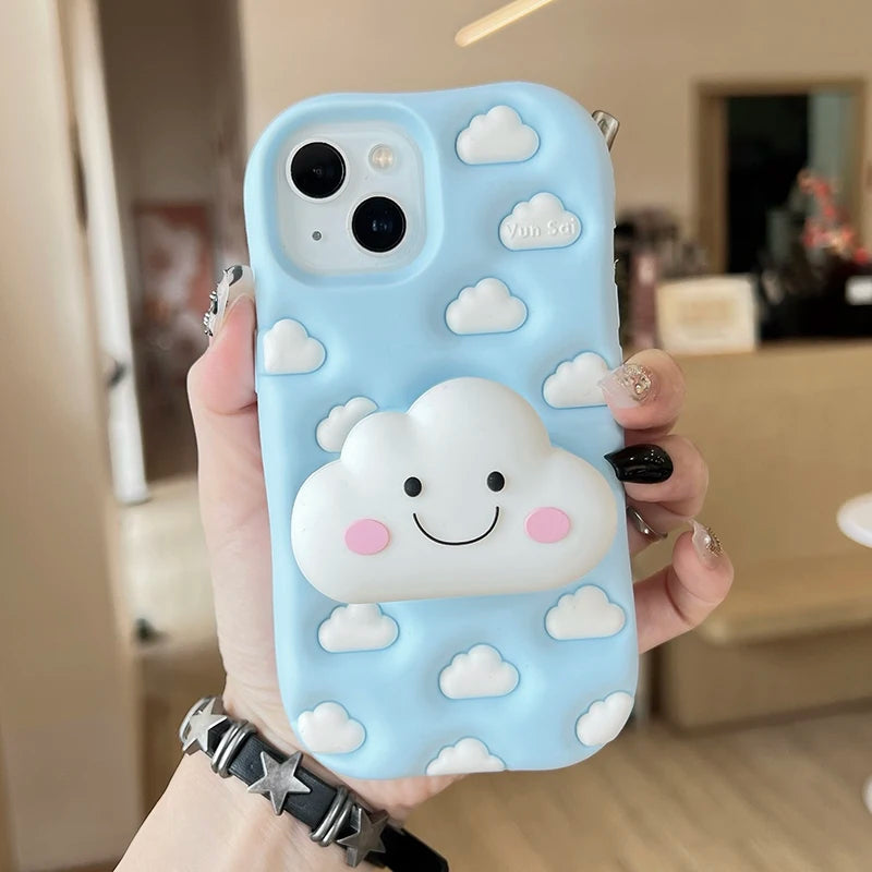 New Style Trends - Smiley Cloud Soft Kawaii iPhone  Case - Outfit Ideas