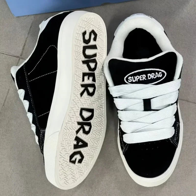 New Style Trends - Super Drag Edgy Skate Sneakers - Outfit Ideas