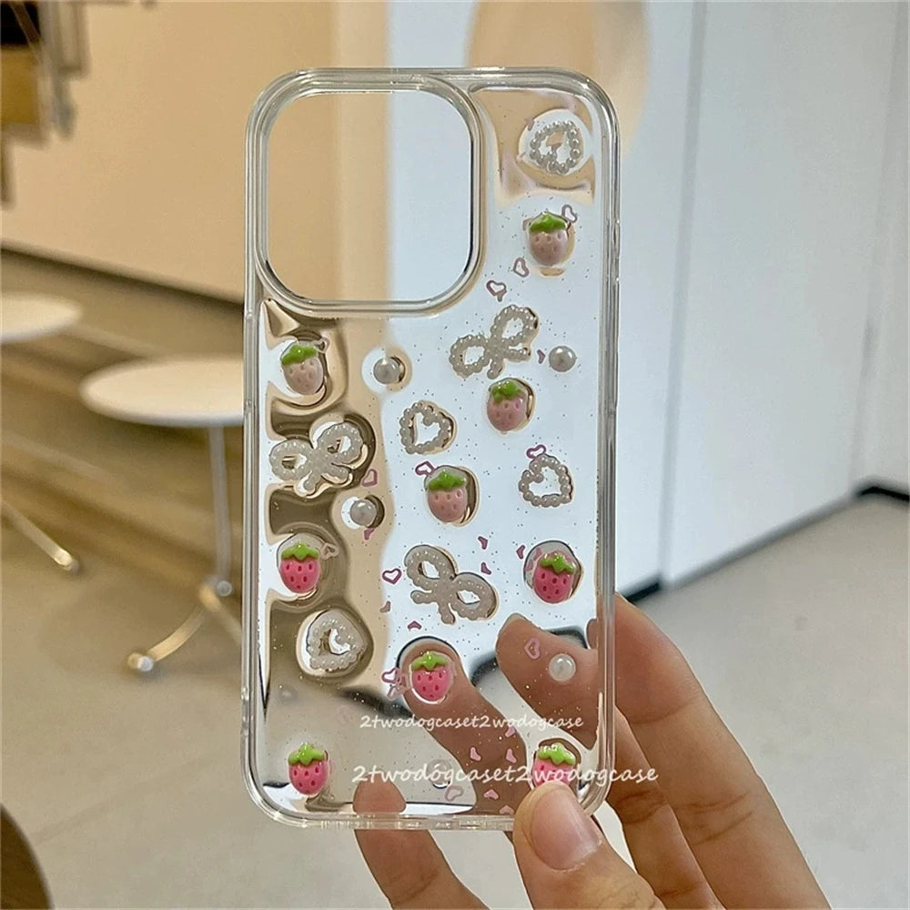 New Style Trends - Sweet Sparkle Strawberry  iPhone Case - Outfit Ideas