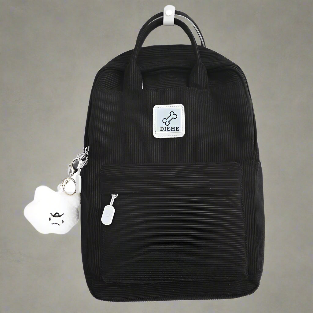 New Style Trends - Teddy Corduroy Kawaii Backpack - Outfit Ideas