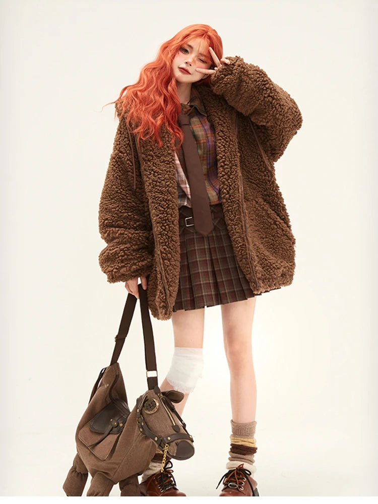 New Style Trends - Teddy Mood Hooded Kawaii Jacket - Outfit Ideas
