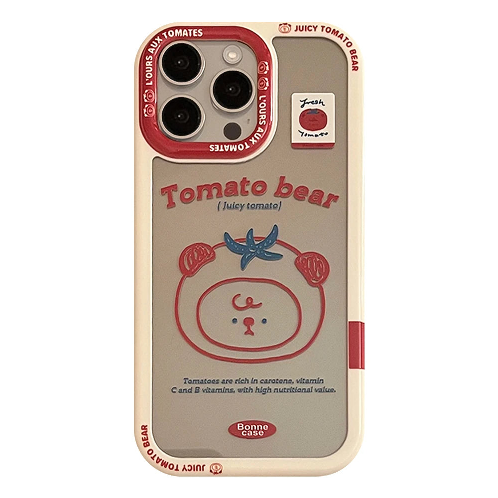 New Style Trends - Tomato Bear Juice Aesthetic iPhone Case - Outfit Ideas
