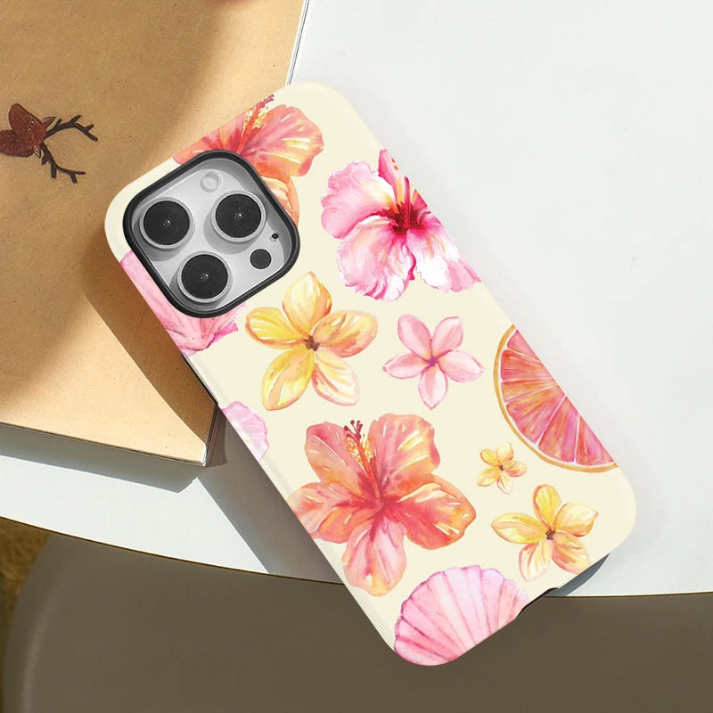 New Style Trends - Tropical Bloom Art Aesthetic iPhone Case - Outfit Ideas