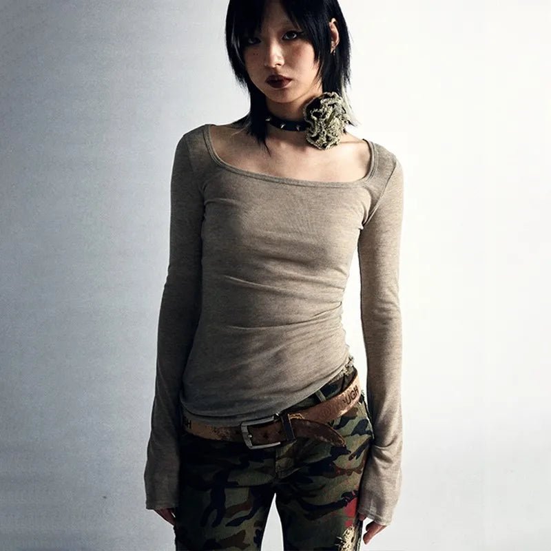 New Style Trends - Twilight Thorns Y2k Embroidered Long Sleeve Top - Outfit Ideas