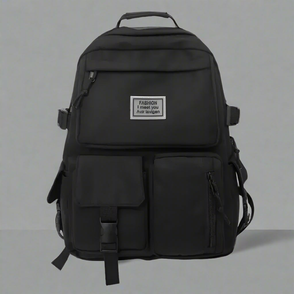 New Style Trends - Urban Utility Buckle Aesthetic Backpack - Outfit Ideas