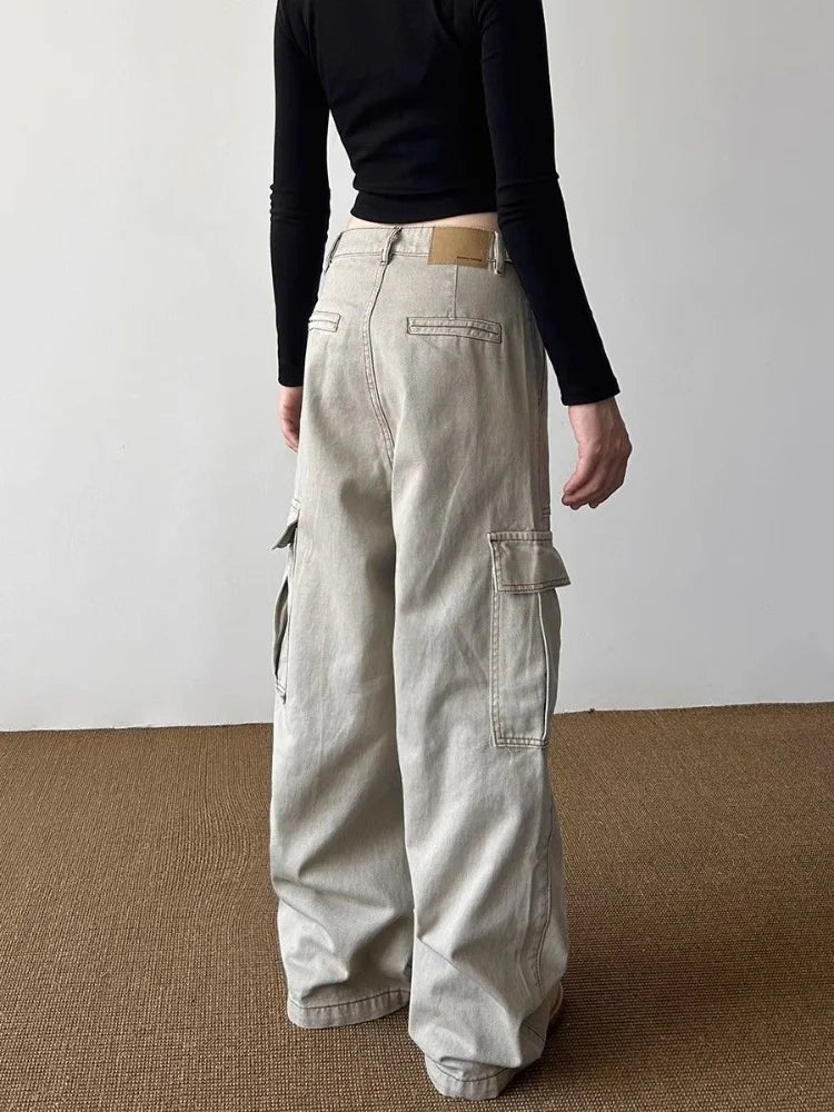 New Style Trends - Urban Utility Y2k Wide-Leg Cargo Pants - Outfit Ideas
