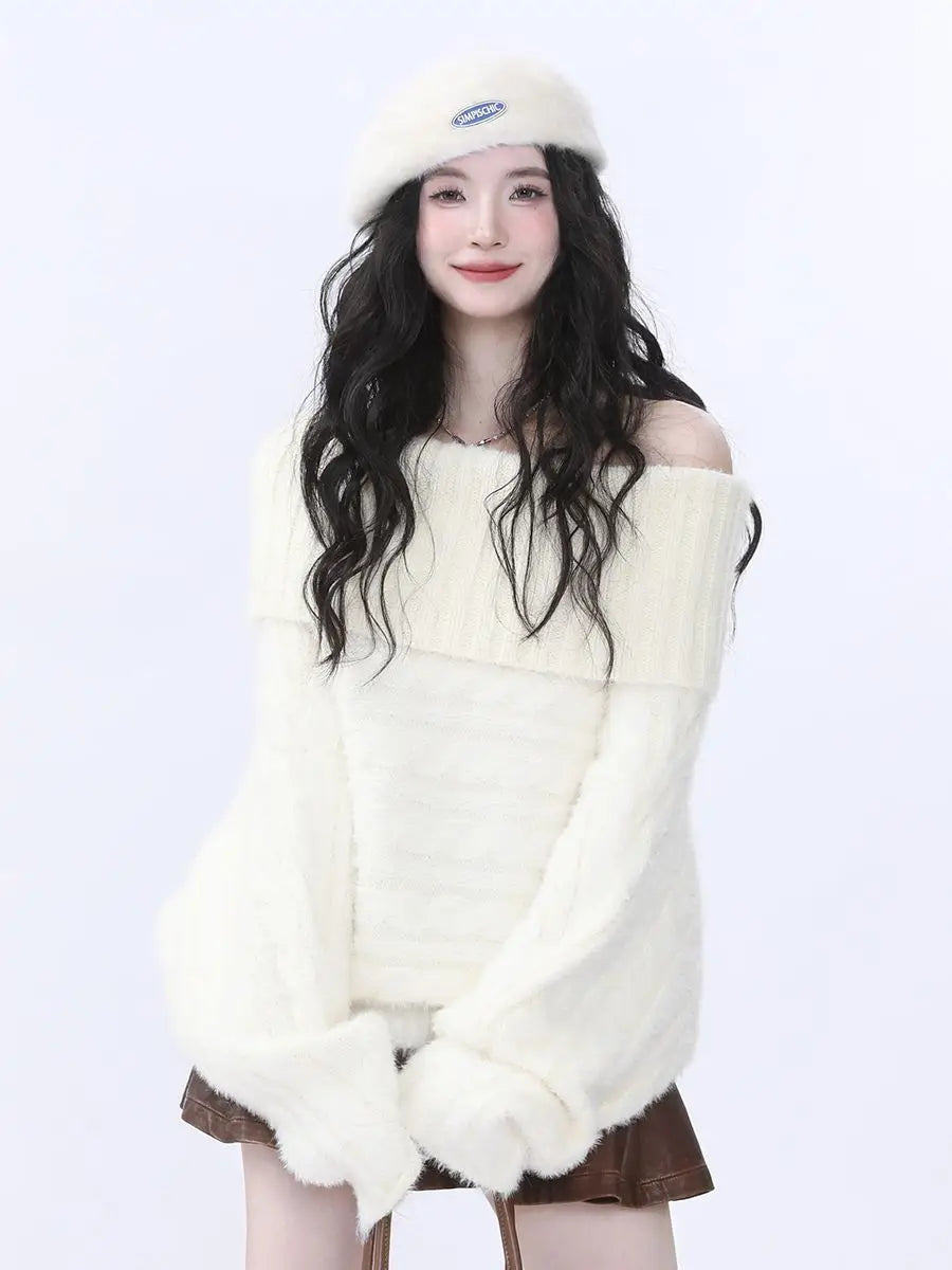 New Style Trends - Velvet Fluff Romance Sweater - Outfit Ideas