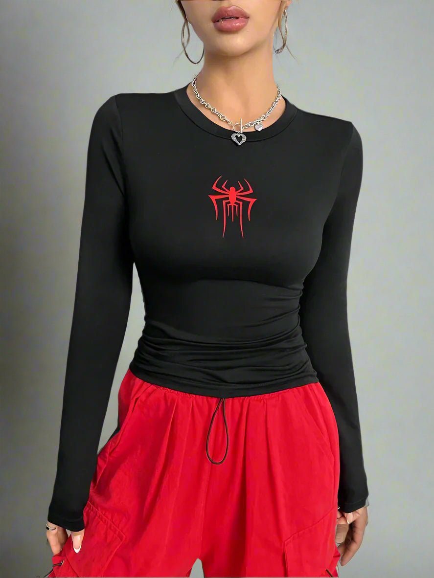 New Style Trends - Webbed Energy Alt Long Sleeve Top - Outfit Ideas