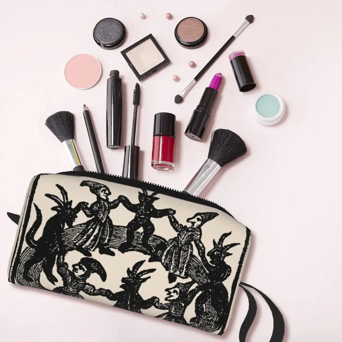New Style Trends - Witch Circle Print Aesthetic  Makeup Bag - Outfit Ideas